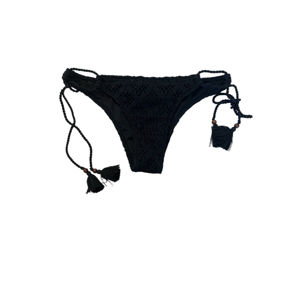 VICTORIA’S SECRET Bikini Bottom Tie Sides Crochet Small